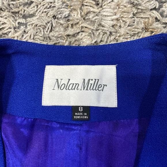 Nolan Miller vintage made Hong Kong blazer with beading embroidered detail sz 8 - Picture 3 of 13